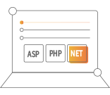 支持ASP、PHP、.Net等多種語言開發(fā)